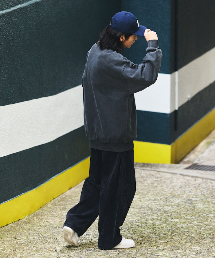 NAUTICA / 復古染製 重磅圓領衫