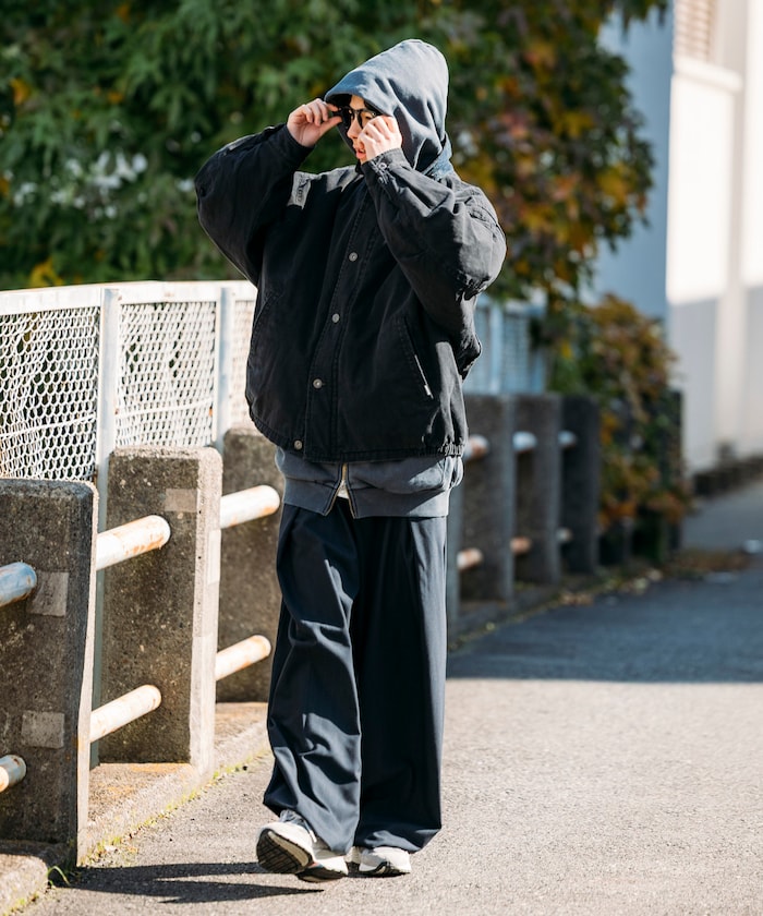 NAUTICA / 中綿染色處理短版外套