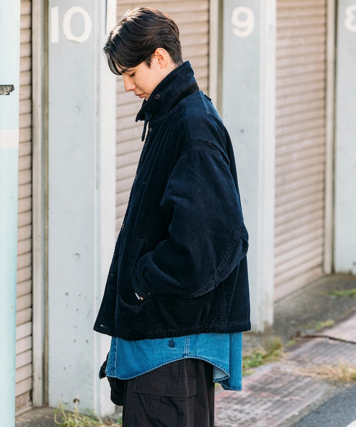 NAUTICA / 短版燈芯絨立領外套