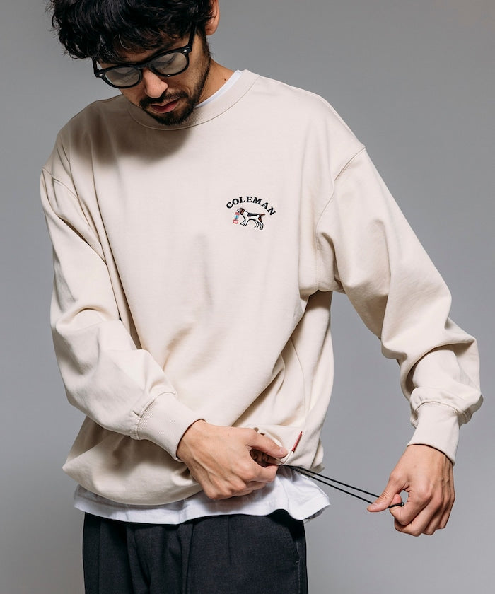 Coleman×matsui×FREAK'S STORE / 露營圖案 抽繩 圓領衫
