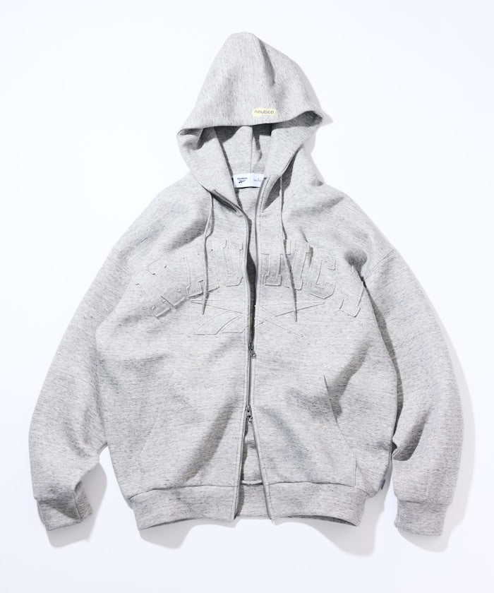 NAUTICA JP X REEBOK / 雙品牌拱形字樣 拉鍊連帽衫