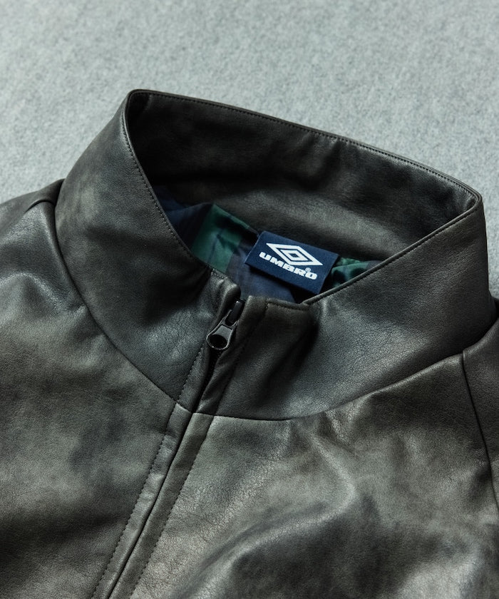 UMBRO x FREAK’S STORE / 別注 Leatherette Stand Collar Blouson 仿皮革 立領拉鍊外套