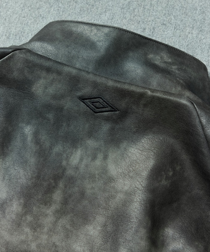 UMBRO x FREAK’S STORE / 別注 Leatherette Stand Collar Blouson 仿皮革 立領拉鍊外套