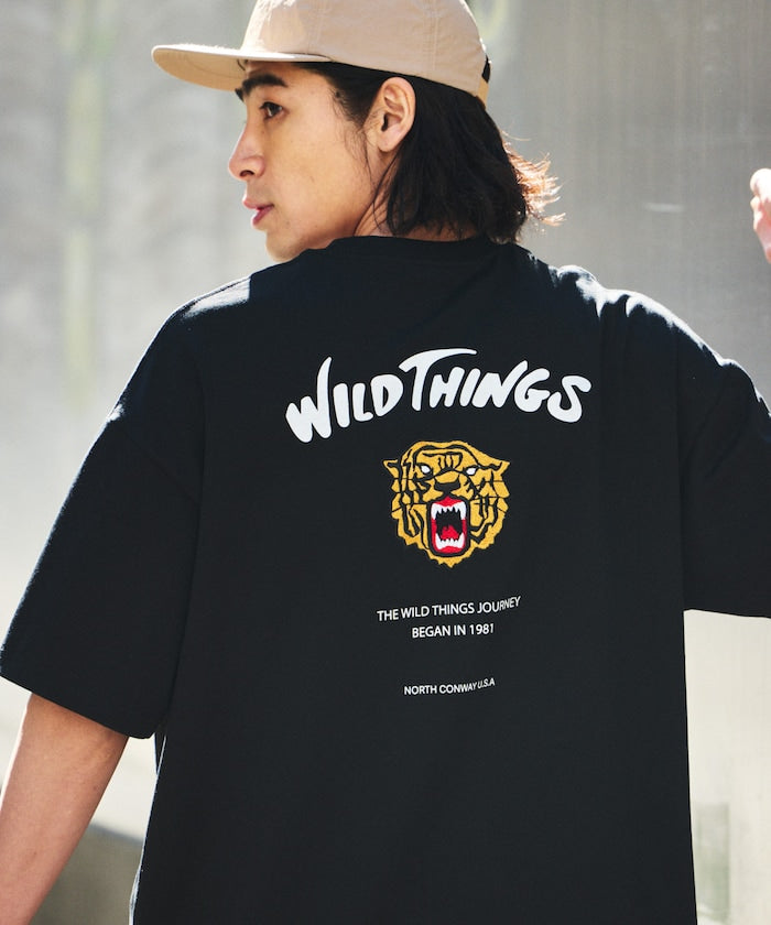 WILD THINGS × FREAK'S STORE / 虎紋刺繡 短袖T恤