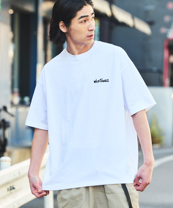 WILD THINGS × FREAK'S STORE / 虎紋刺繡 短袖T恤