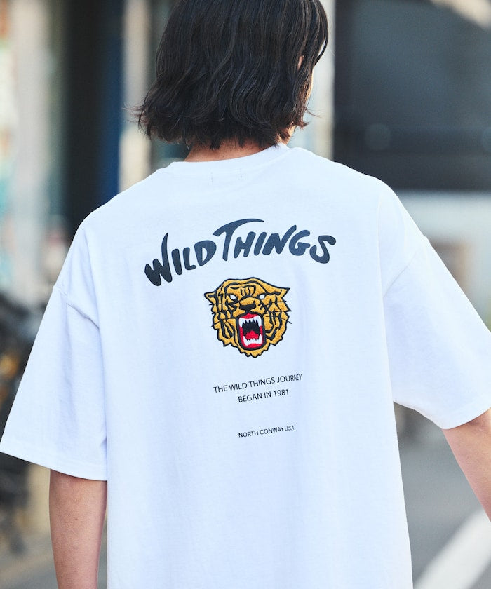WILD THINGS × FREAK'S STORE / 虎紋刺繡 短袖T恤