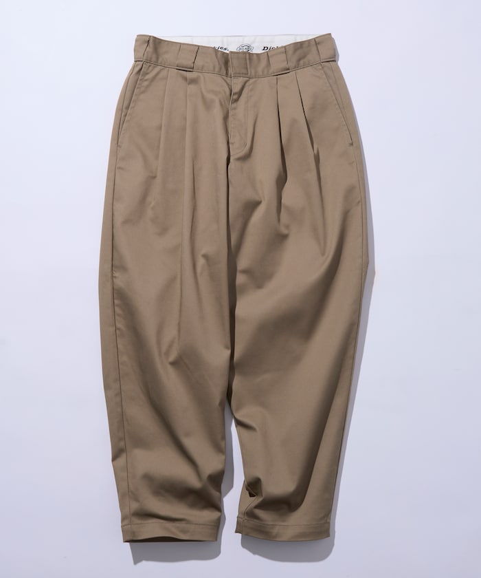 Dickies×FREAK'S STORE / 雙褶錐形工裝長褲