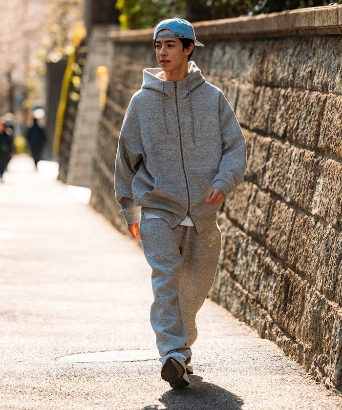 NAUTICA JP X REEBOK / 雙品牌拱形字樣 拉鍊連帽衫