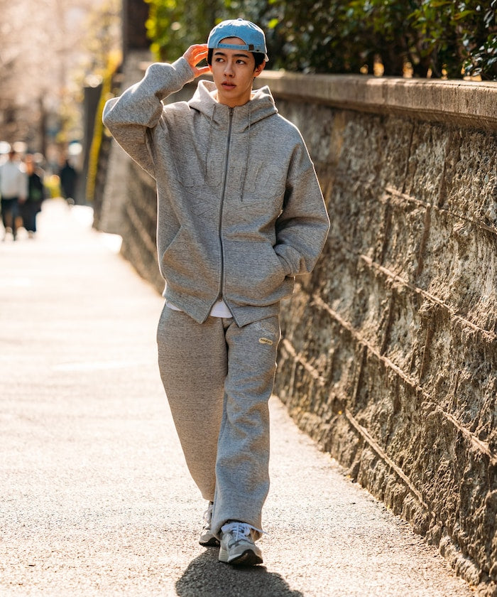 NAUTICA JP X REEBOK / 雙品牌拱形字樣 拉鍊連帽衫