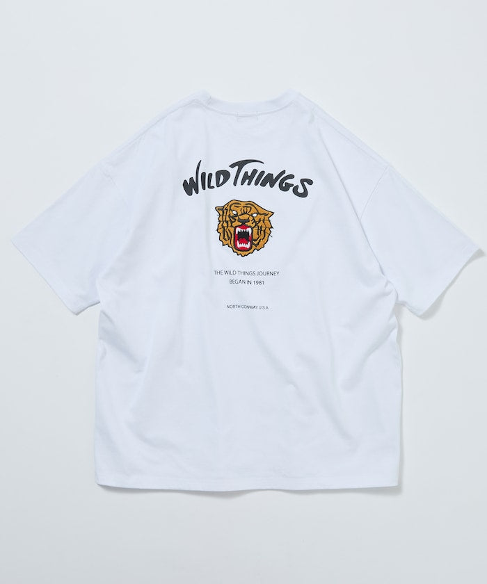 WILD THINGS × FREAK'S STORE / 虎紋刺繡 短袖T恤