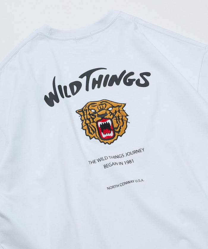 WILD THINGS × FREAK'S STORE / 虎紋刺繡 短袖T恤