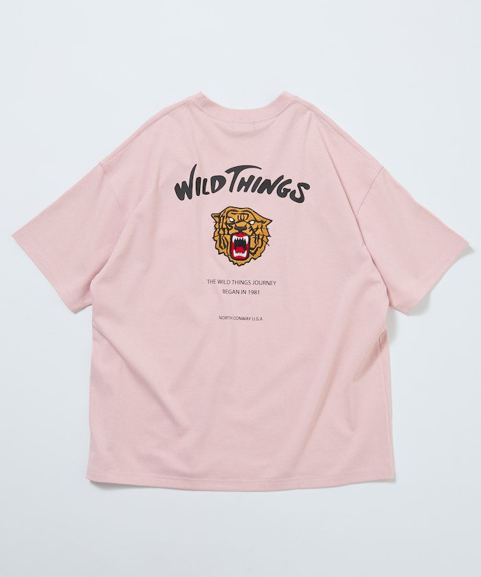 WILD THINGS × FREAK'S STORE / 虎紋刺繡 短袖T恤