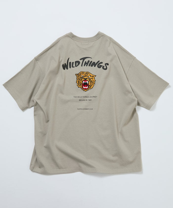 WILD THINGS × FREAK'S STORE / 虎紋刺繡 短袖T恤