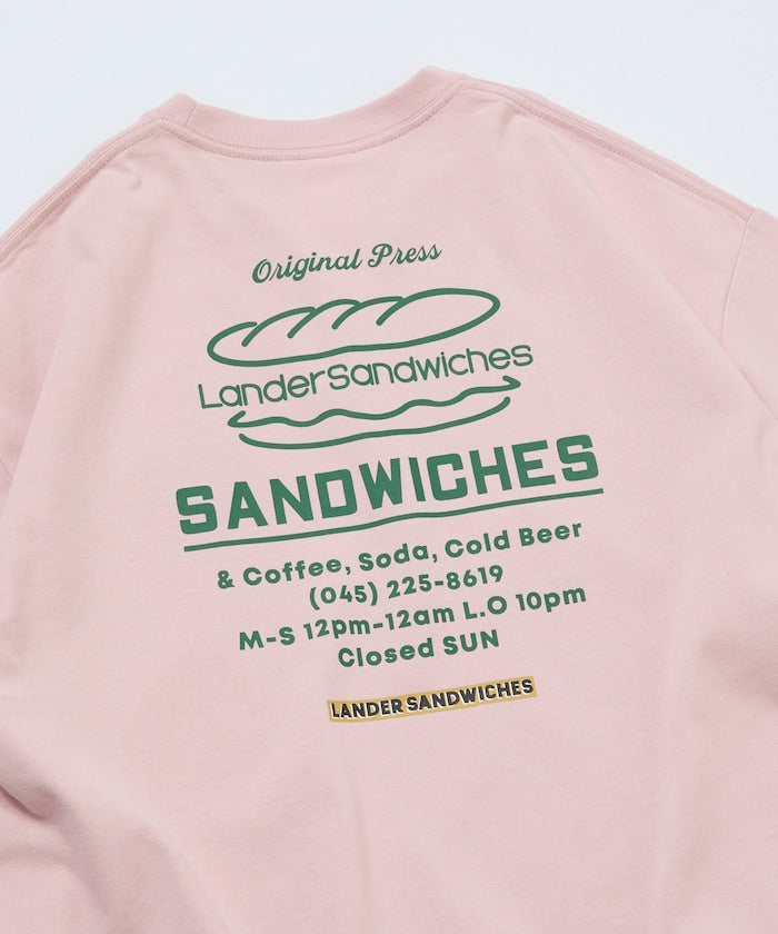 LANDER SANDWICHES × FREAK'S STORE / 背面印花 短袖T恤