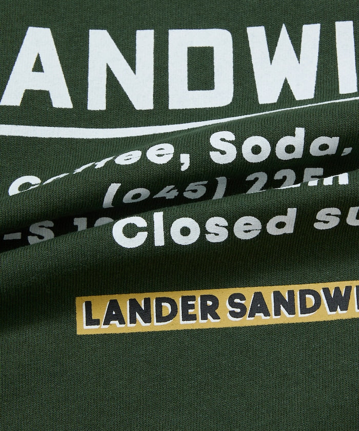 LANDER SANDWICHES × FREAK'S STORE / 背面印花 短袖T恤