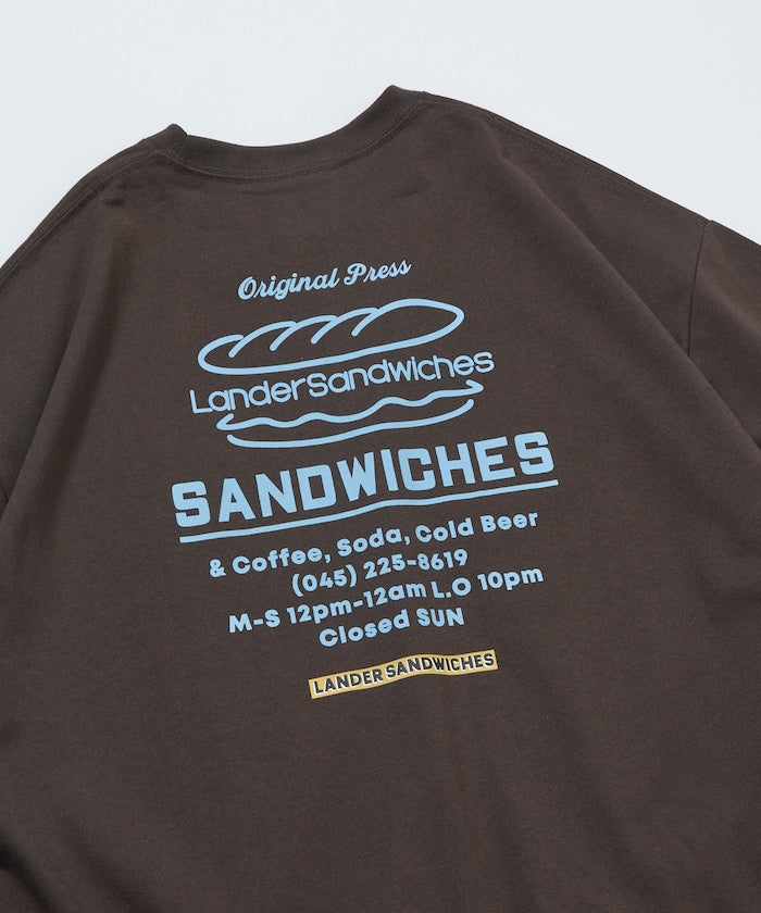 LANDER SANDWICHES × FREAK'S STORE / 背面印花 短袖T恤