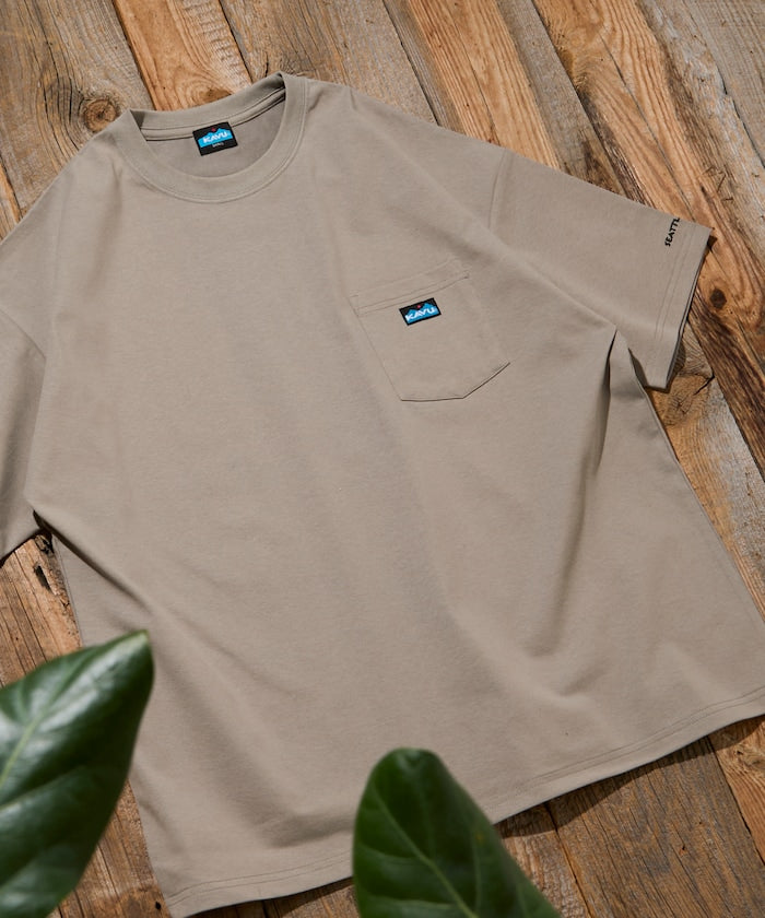 KAVU × FREAK'S STORE / 刺繡口袋短袖T恤