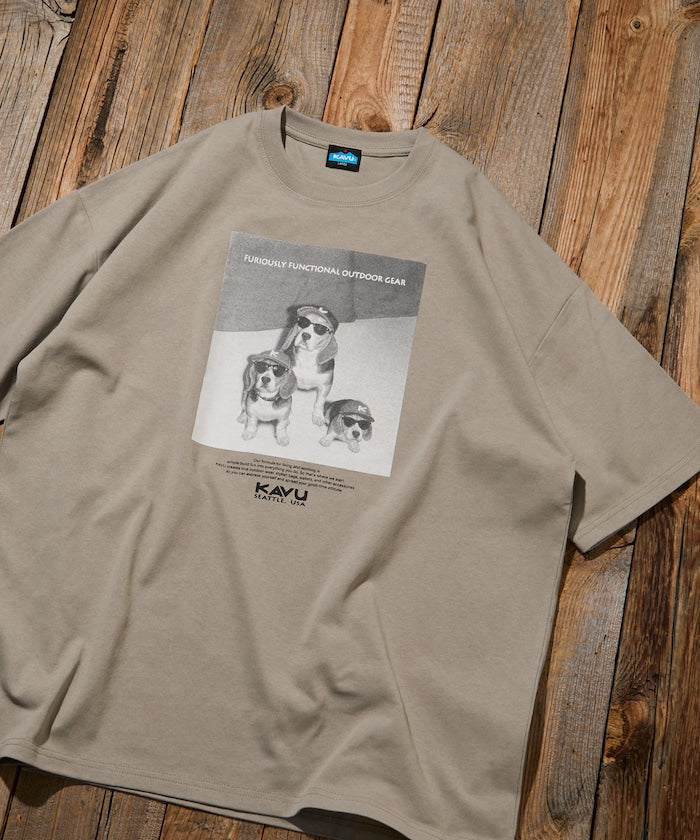 KAVU × FREAK'S STORE / 狗狗攝影印花 短袖T恤