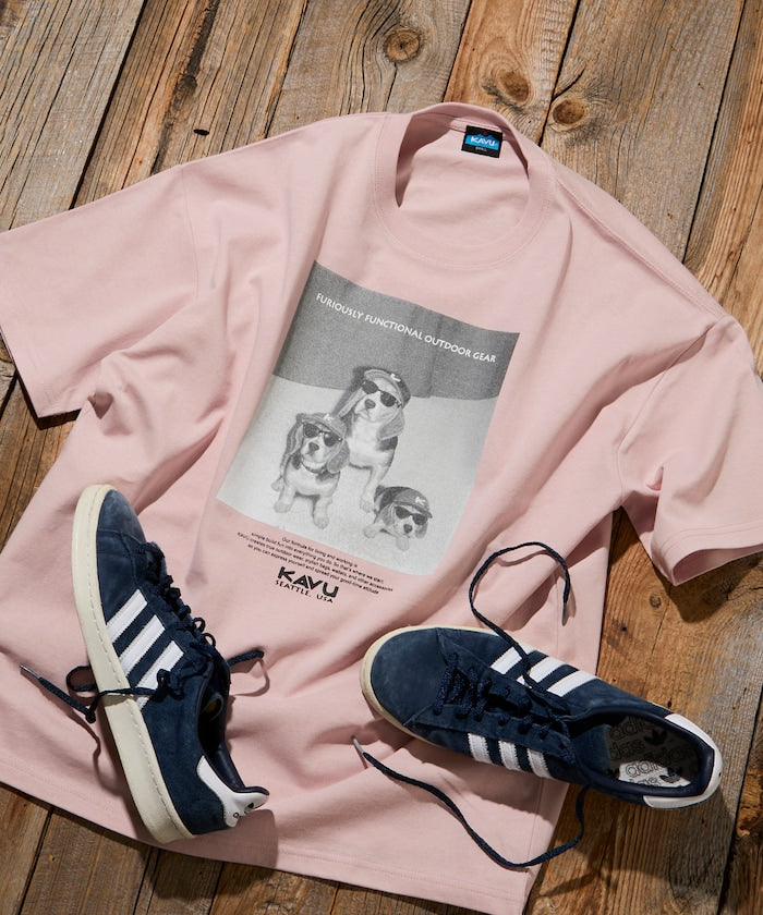 KAVU × FREAK'S STORE / 狗狗攝影印花 短袖T恤