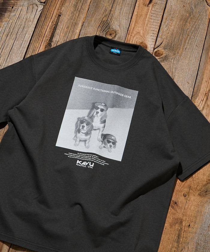 KAVU × FREAK'S STORE / 狗狗攝影印花 短袖T恤