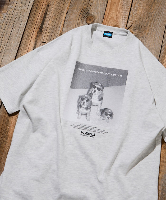 KAVU × FREAK'S STORE / 狗狗攝影印花 短袖T恤