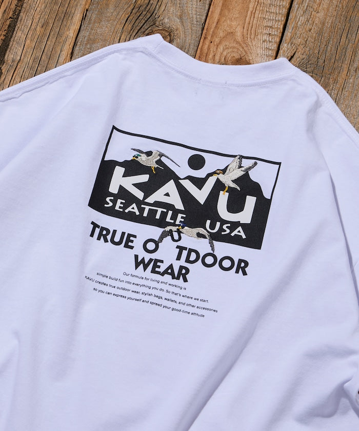 KAVU × FREAK'S STORE / 鳥類圖像 短袖T恤