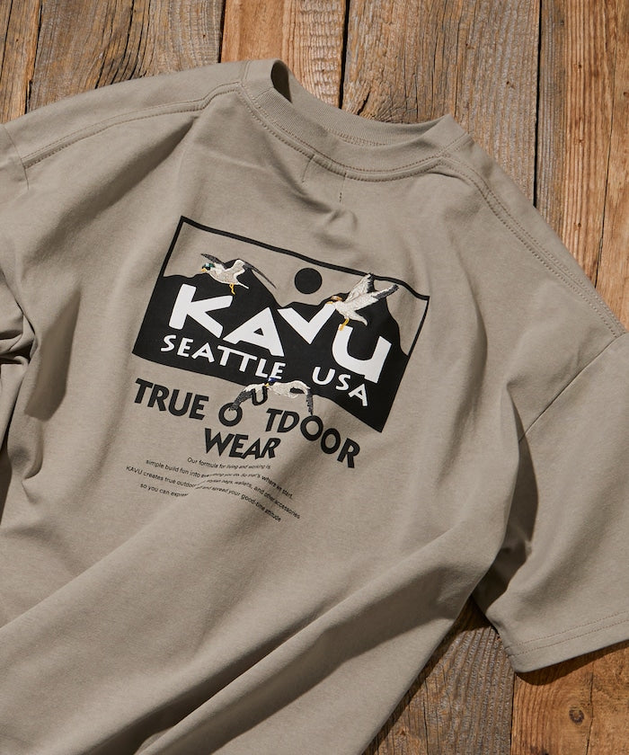 KAVU × FREAK'S STORE / 鳥類圖像 短袖T恤