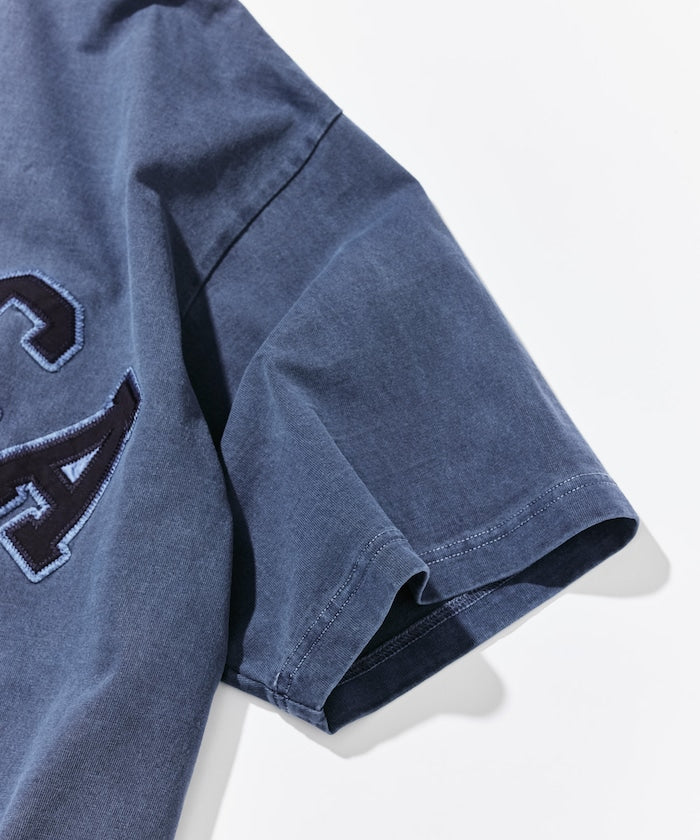 NAUTICA JP / 刷舊 弧形標誌 短袖T恤