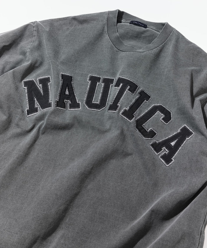 NAUTICA JP / 刷舊 弧形標誌 短袖T恤