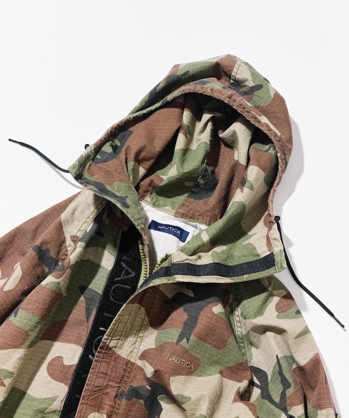 NAUTICA JP / 迷彩抽繩軍事短款外套
