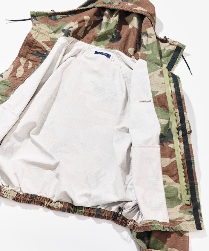 NAUTICA JP / 迷彩抽繩軍事短款外套
