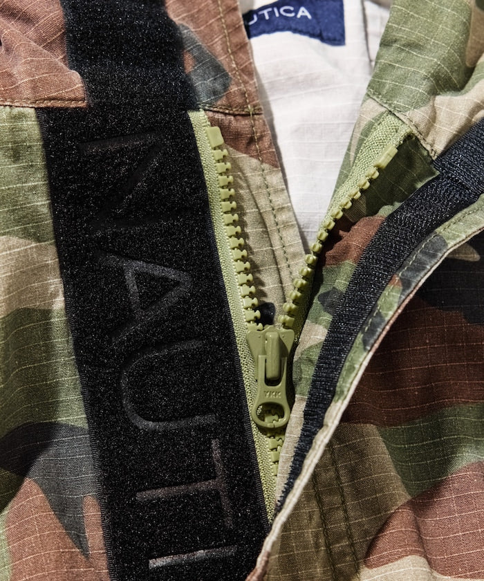 NAUTICA JP / 迷彩抽繩軍事短款外套