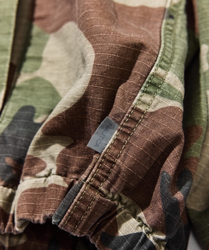 NAUTICA JP / 迷彩抽繩軍事短款外套