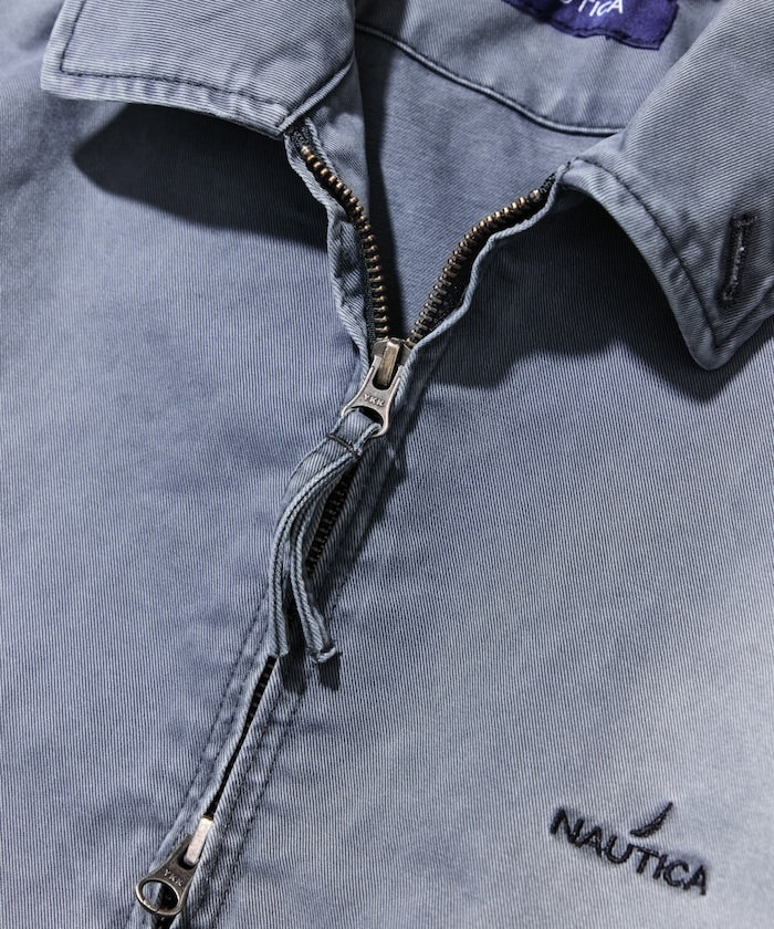 NAUTICA JP / 後染處理 斜紋布 拉鍊外套