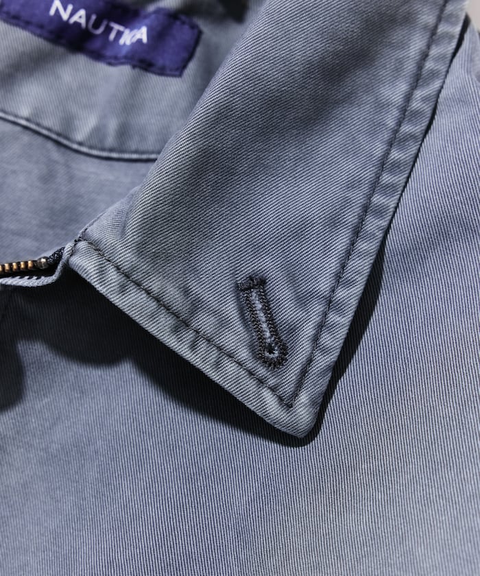 NAUTICA JP / 後染處理 斜紋布 拉鍊外套