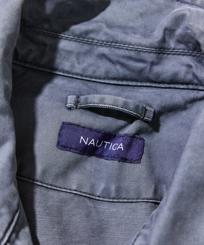 NAUTICA JP / 後染處理 斜紋布 拉鍊外套
