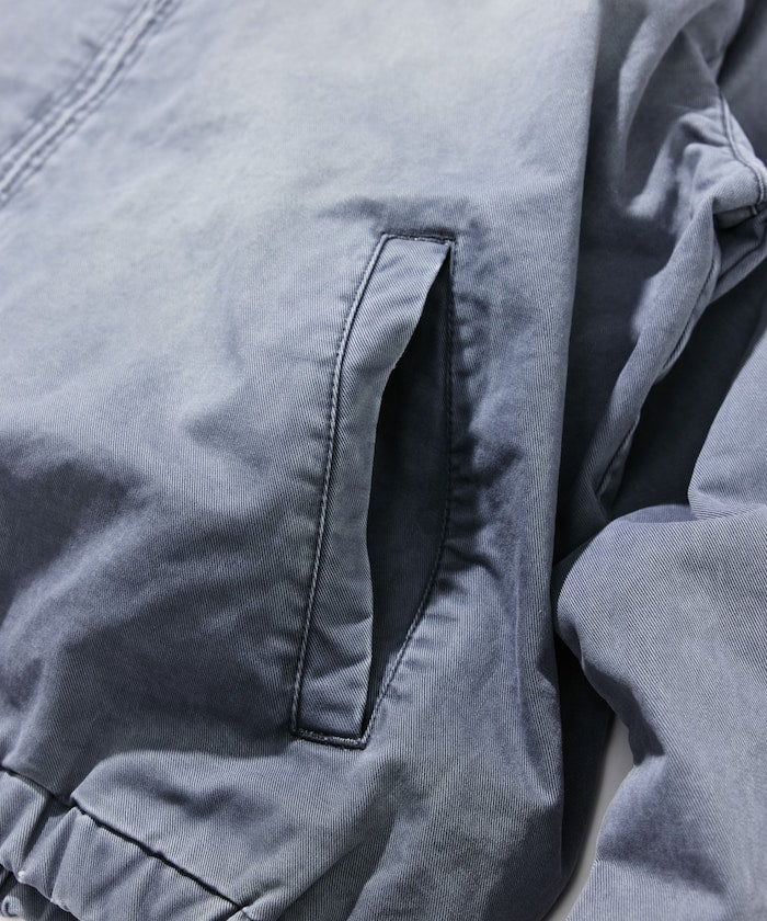 NAUTICA JP / 後染處理 斜紋布 拉鍊外套