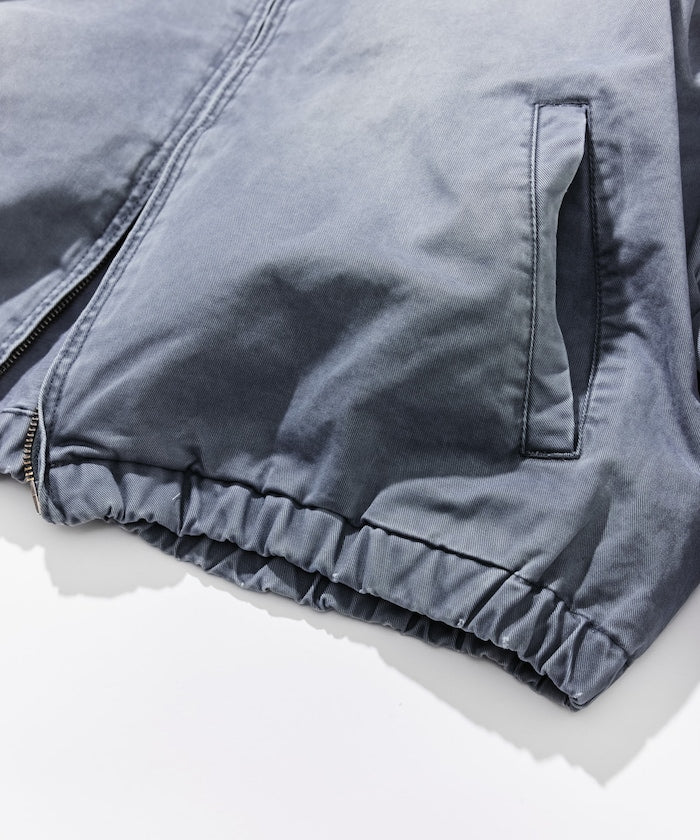 NAUTICA JP / 後染處理 斜紋布 拉鍊外套