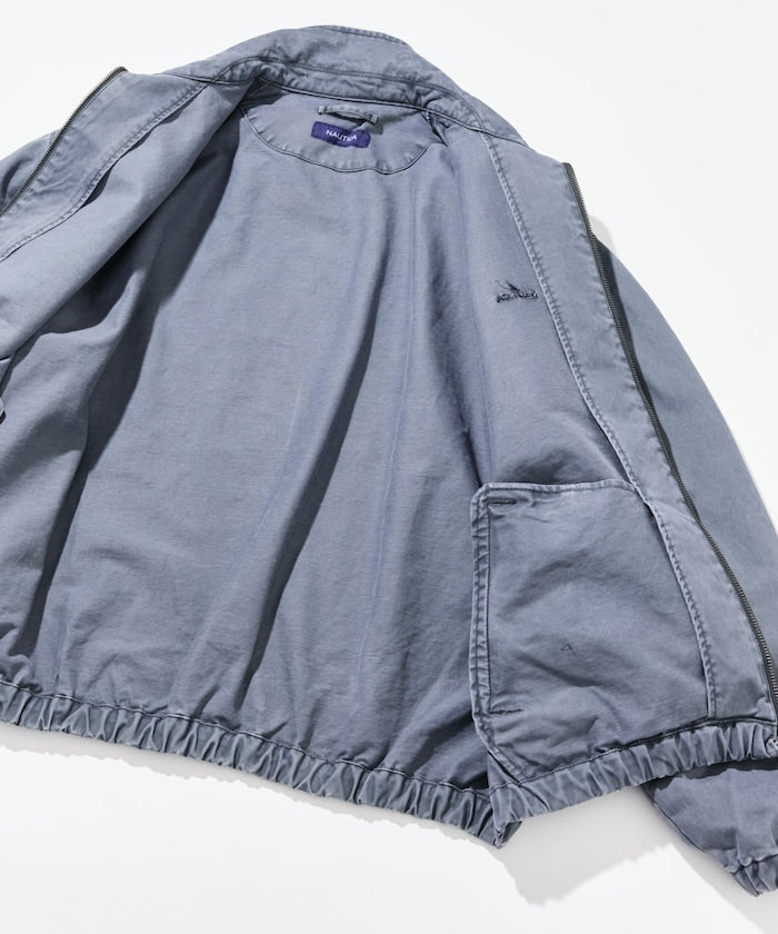 NAUTICA JP / 後染處理 斜紋布 拉鍊外套