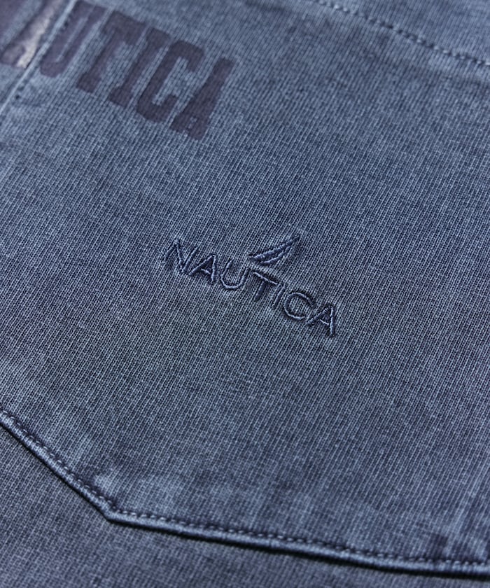 NAUTICA JP / 刷舊 口袋短袖T恤