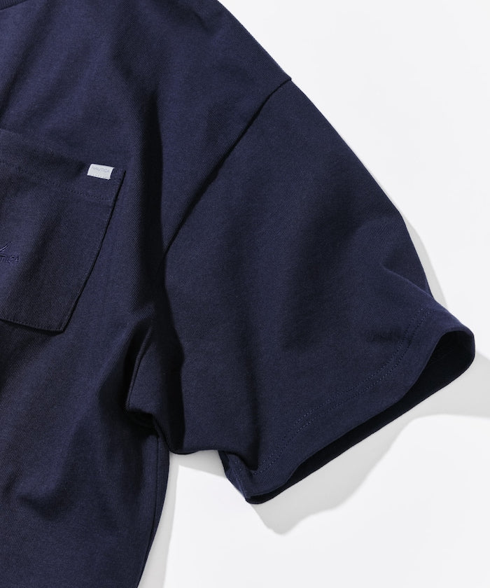 NAUTICA JP / 隱藏式標誌 口袋短袖上衣