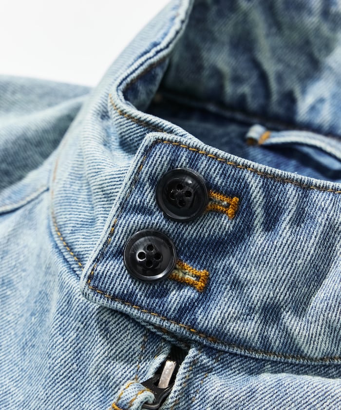 NAUTICA JP / 水洗工藝丹寧哈靈頓外套