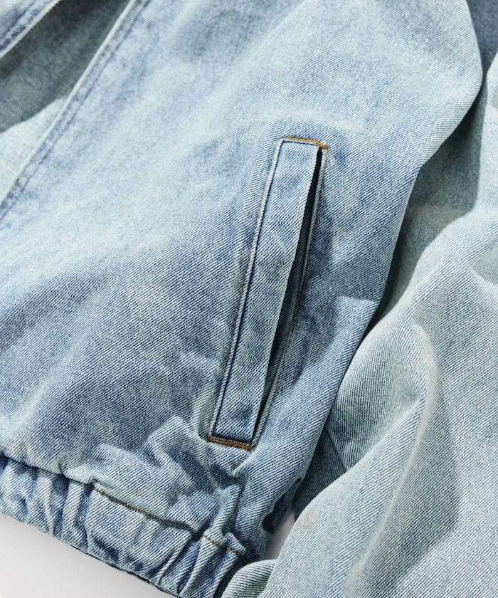 NAUTICA JP / 水洗工藝丹寧哈靈頓外套