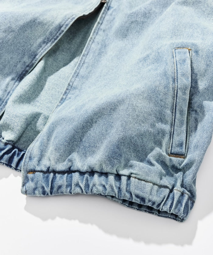 NAUTICA JP / 水洗工藝丹寧哈靈頓外套