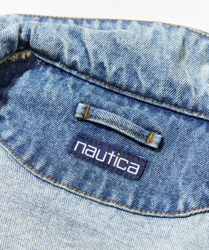 NAUTICA JP / 水洗工藝丹寧哈靈頓外套