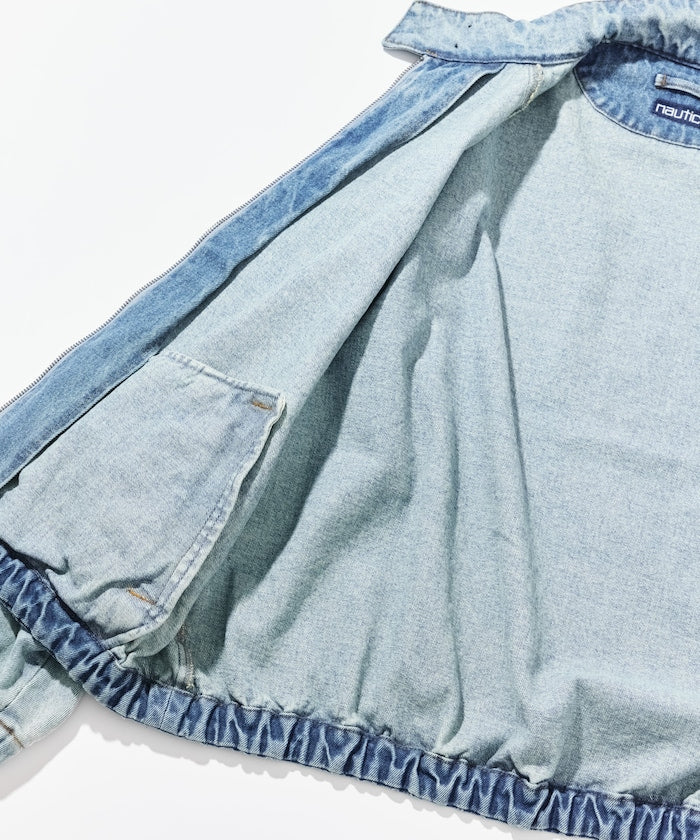 NAUTICA JP / 水洗工藝丹寧哈靈頓外套