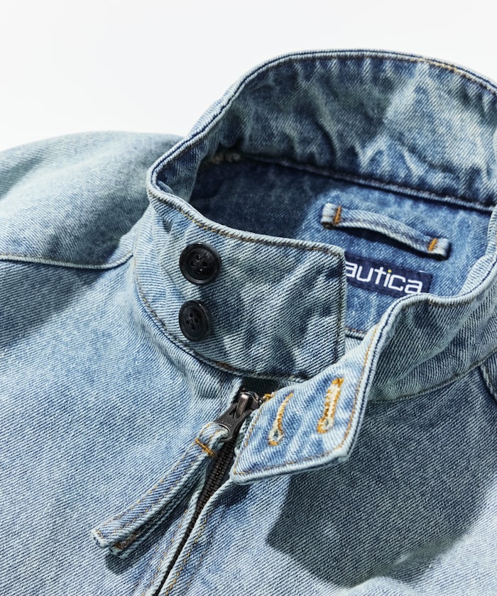 NAUTICA JP / 水洗工藝丹寧哈靈頓外套