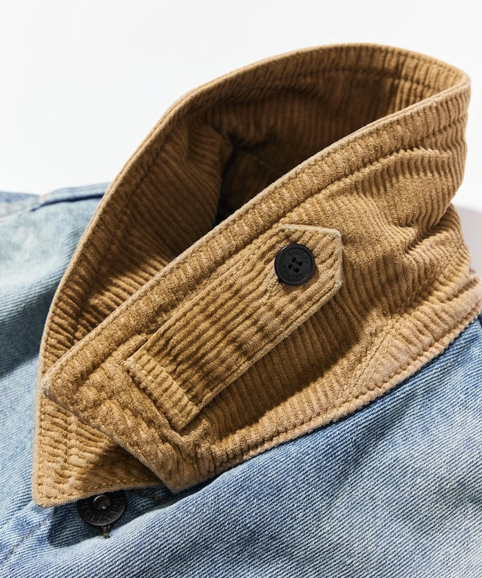 NAUTICA JP / 燈芯絨領 經典丹寧工裝外套