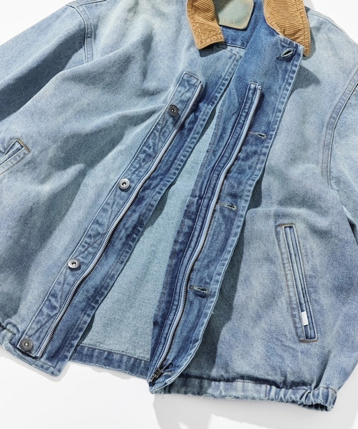 NAUTICA JP / 燈芯絨領 經典丹寧工裝外套