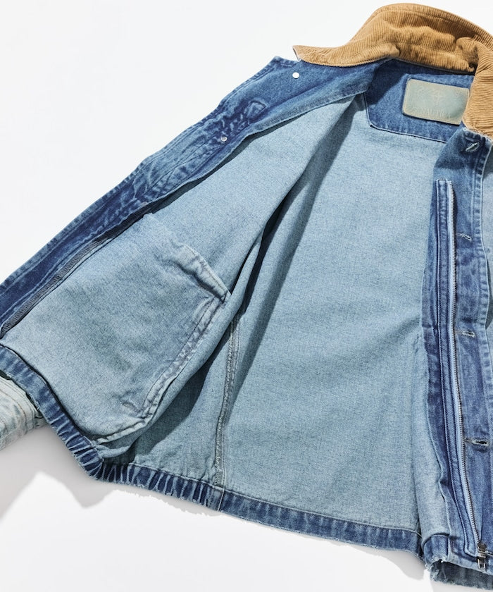 NAUTICA JP / 燈芯絨領 經典丹寧工裝外套